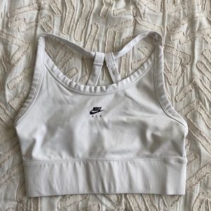 Nike Air Long Line Sports Bra in White